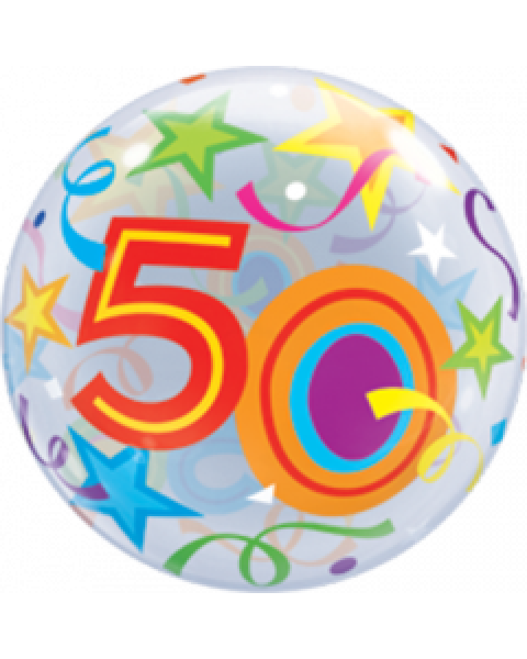 Bunter Bubble Ballon Alter 50